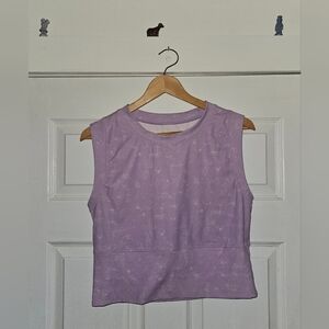 LegEnd Active Sleeveless Lavender Crop Tank Top - Women XL